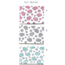 SBIECO DI COTONE STAMP. ELEFANTINO - BIA46 - CONF. 25 METRI